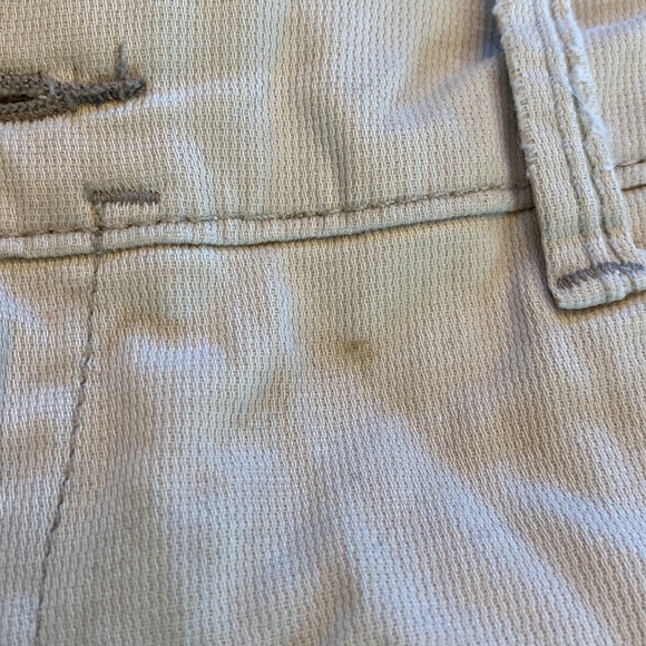 Vintage Y2K Abercrombie & Fitch khaki tan stretch shorts 00 - Picture 2 of 5